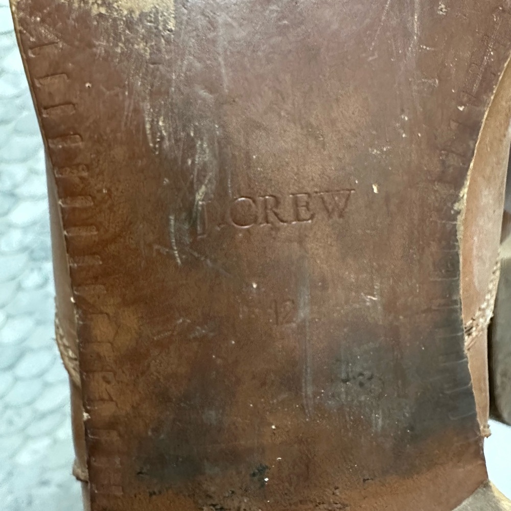 J. Crew Tan Leather Heeled Boots - Picture 3 of 7